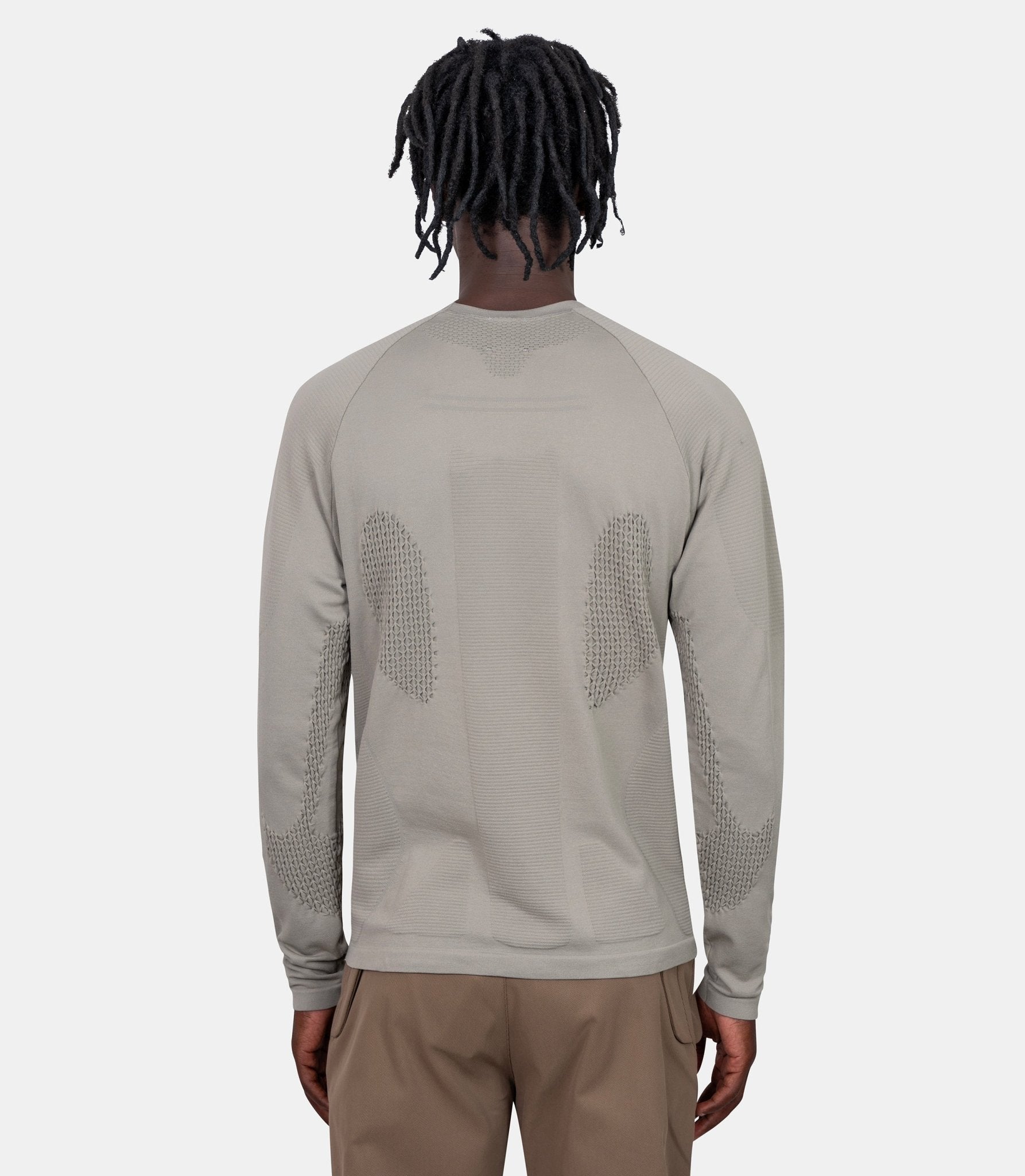 T-shirt aune à manches longues - RBMW0524YA78 - GRN0051 - S - Roa