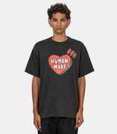 T-shirt avec motif graphique-HM32TE014-BLACK-L-Human made