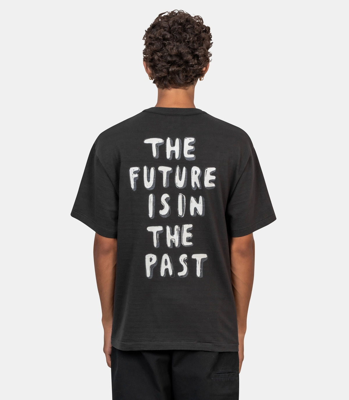 T-shirt avec motif graphique-HM32TE014-BLACK-L-Human made