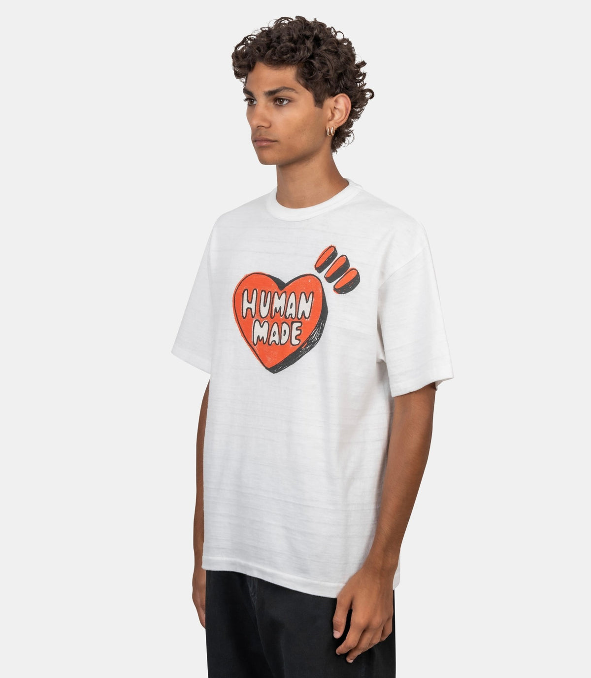 T-shirt avec motif graphique-HM32TE014-WHITE-L-Human made