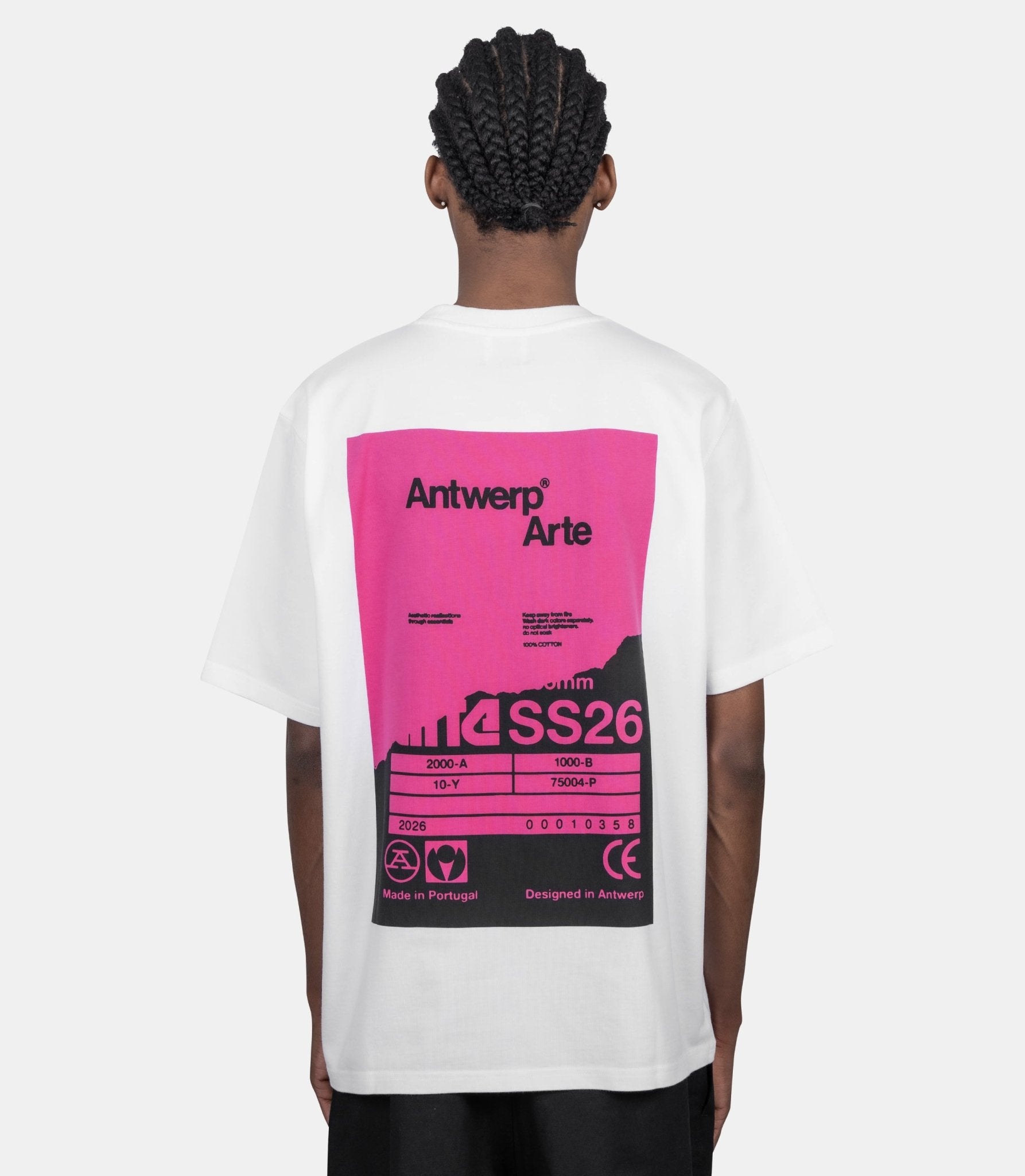 T-shirt back poster - SS26-099T-XS - Arte