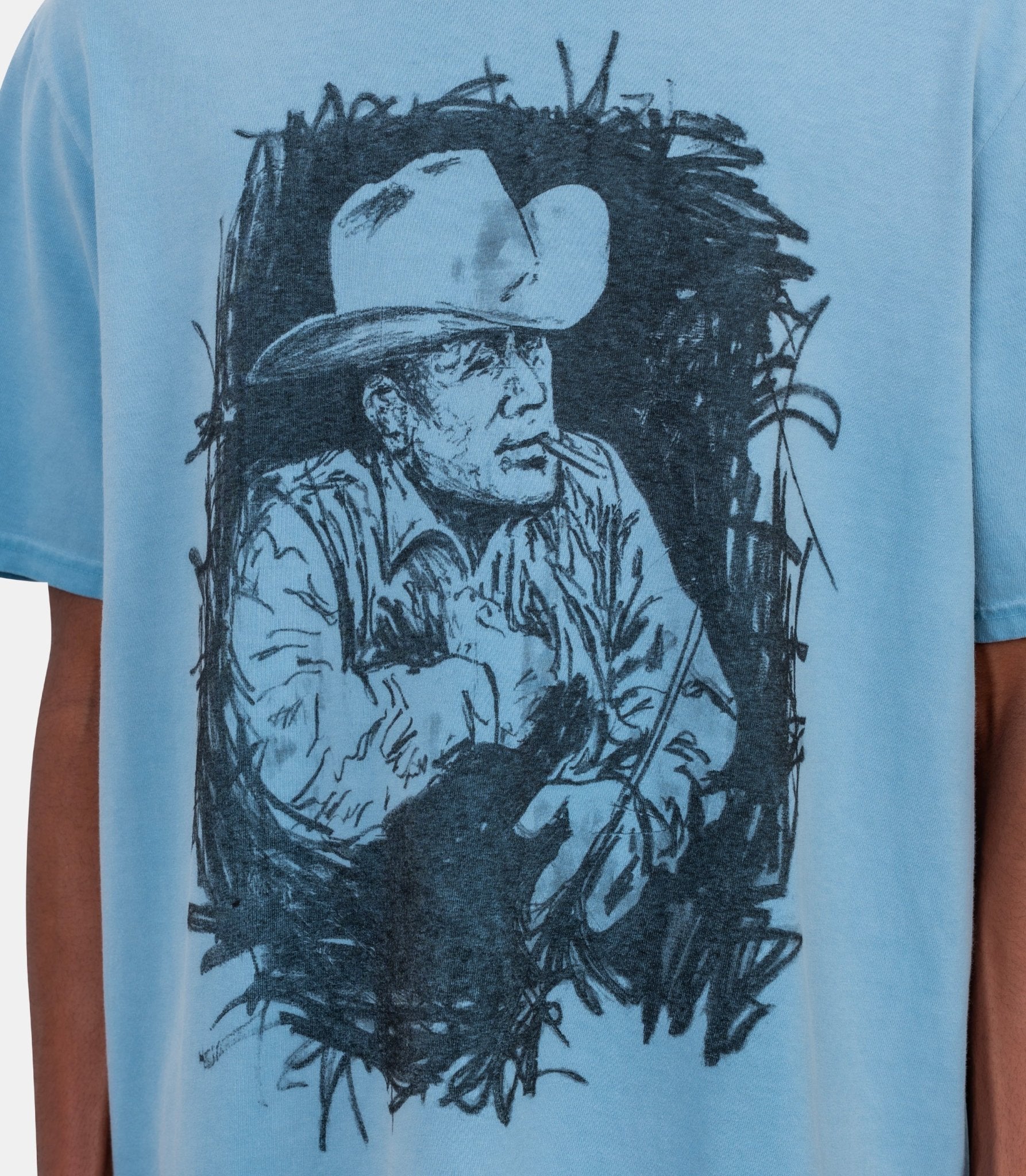 T-shirt best in the west - 01D-04-039-LIGHTBLUE-S - One of these days