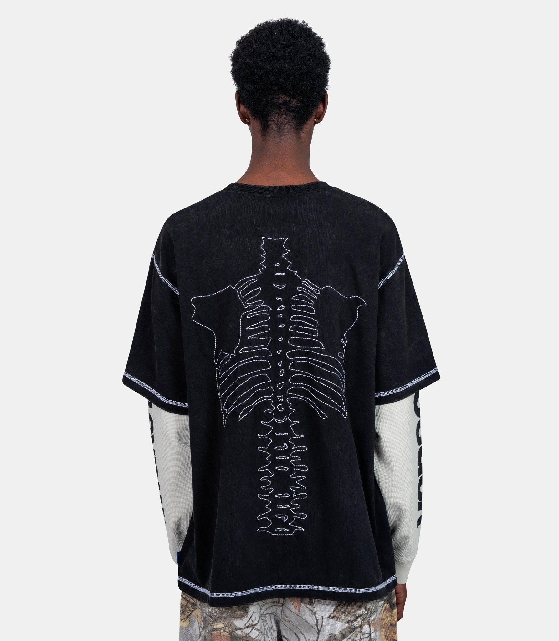 T-shirt bones waffle x vanson - AWK - FW25 - TP008 - S - Awake ny