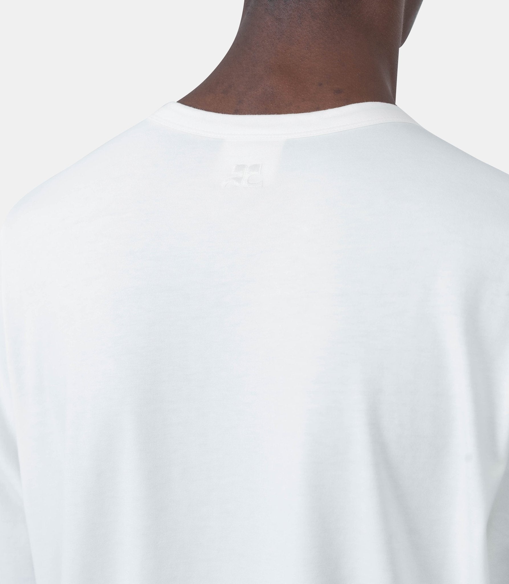 T-shirt brodé - 325JTS206JS0233 - 0001 - S - Courrèges
