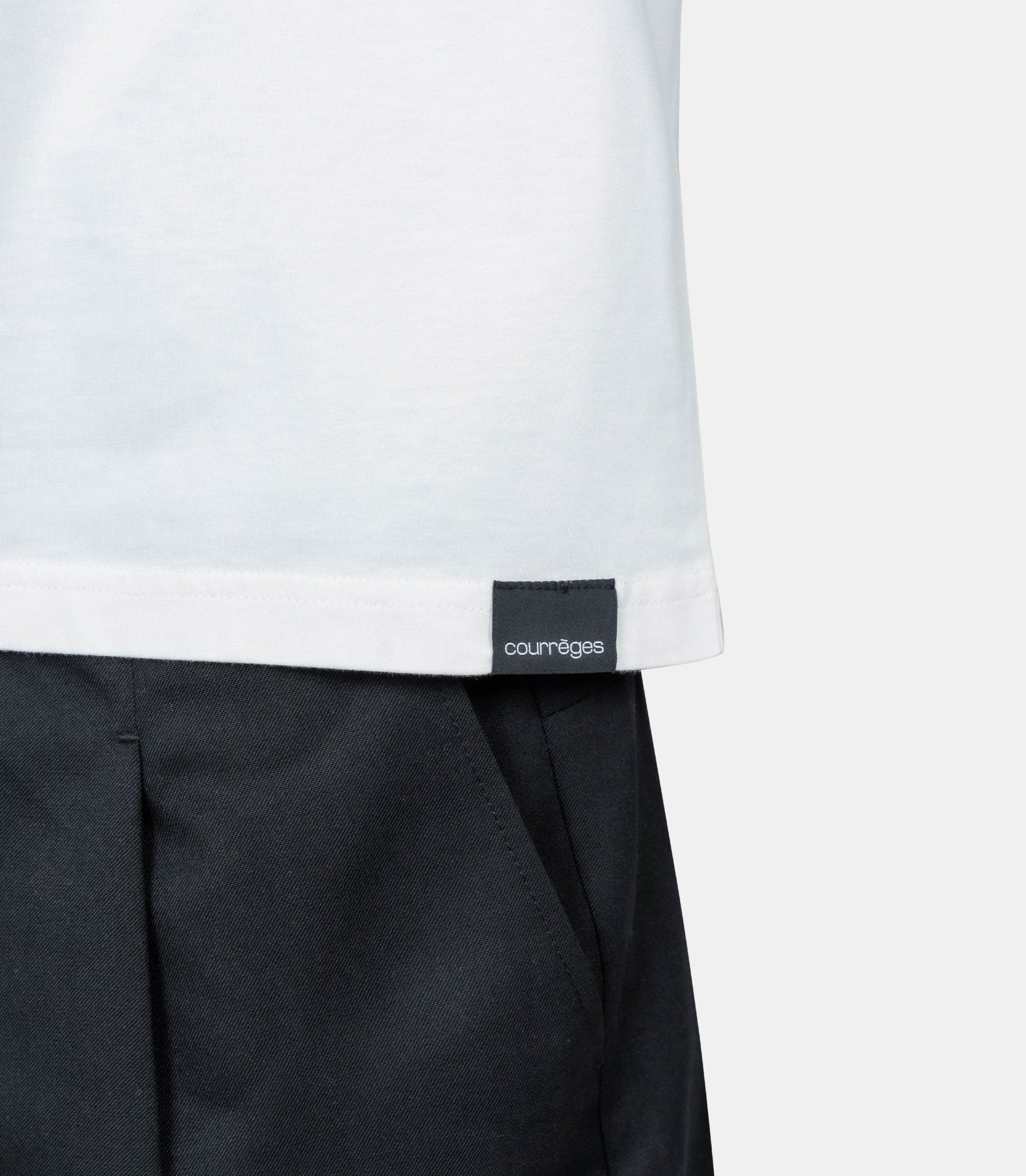 T-shirt brodé - 325JTS206JS0233 - 0001 - S - Courrèges