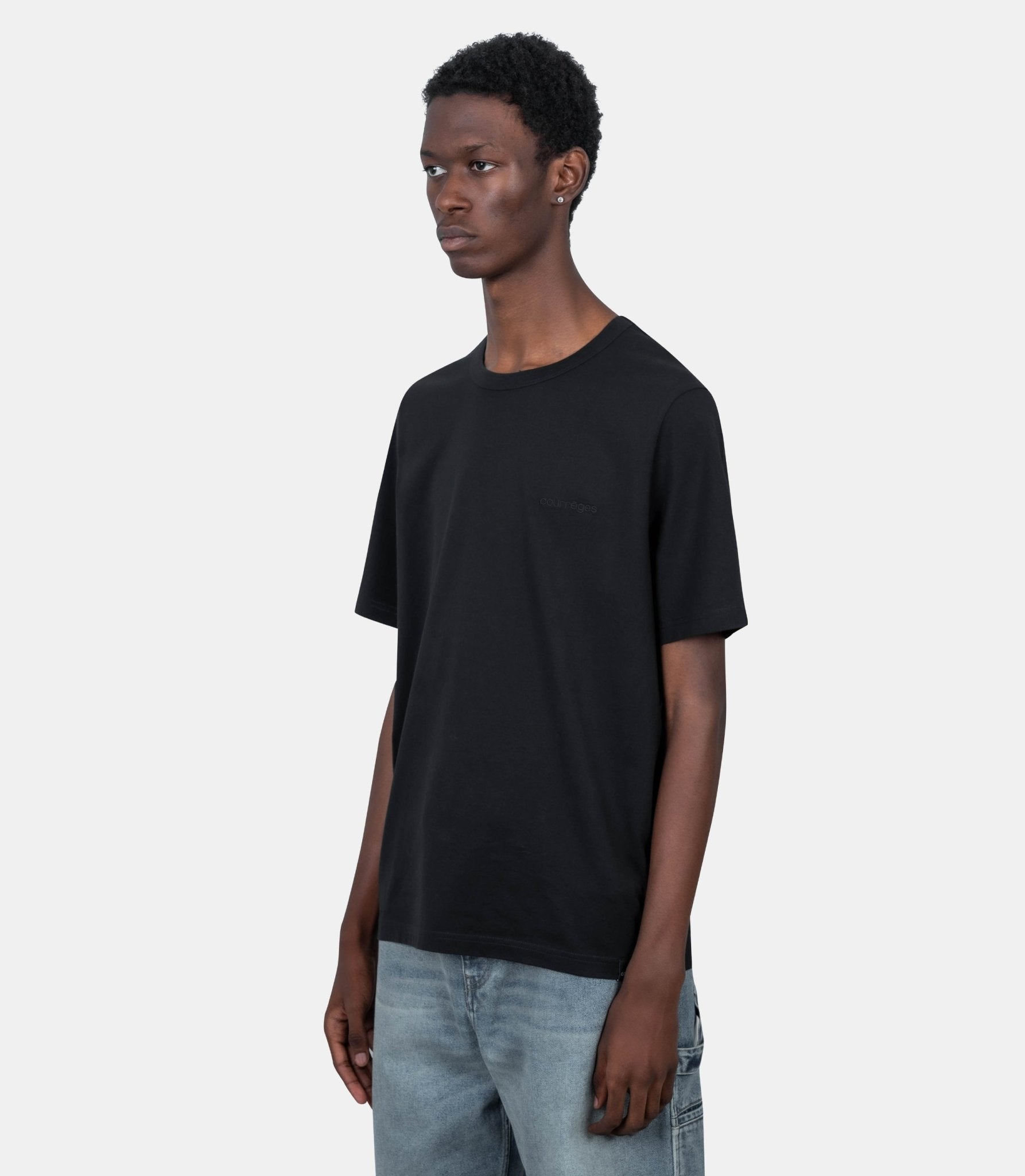 T-shirt brodé - 325JTS206JS0233 - 9999 - S - Courrèges
