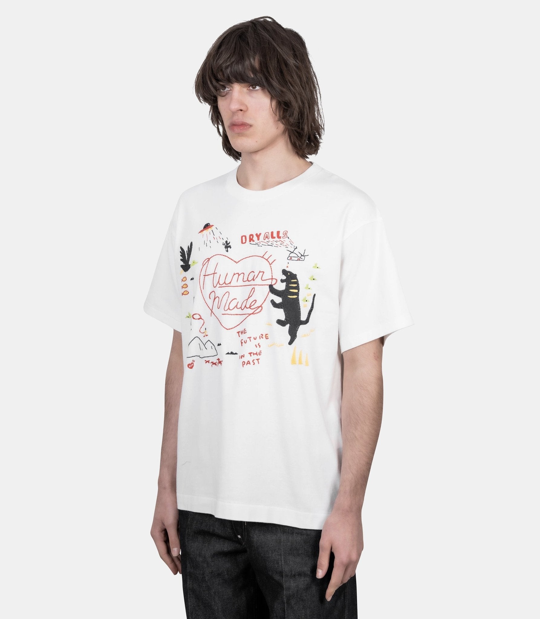 T-shirt brodé - HM31CS002WH-M - Human made