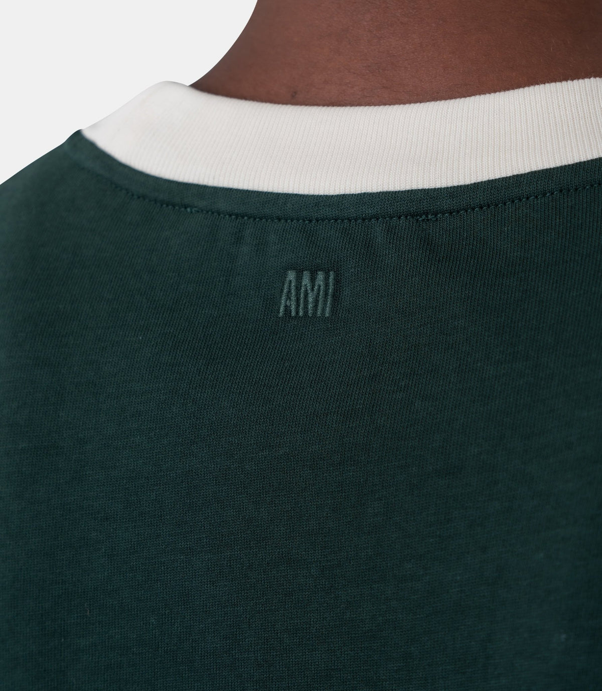 T-shirt broderie ami paris-UTS418.JE0272.A244-XS-Ami paris