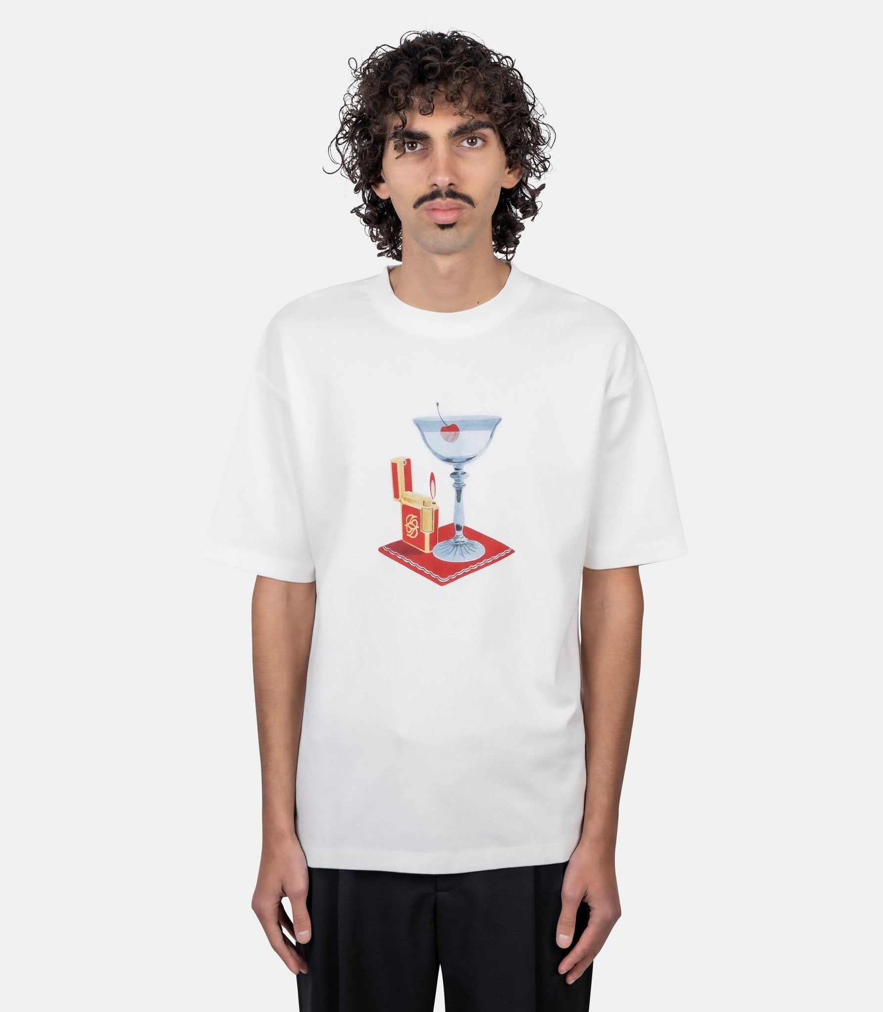 T-shirt cocktail - J-TS291-CO002-OW-XS - Drôle de monsieur