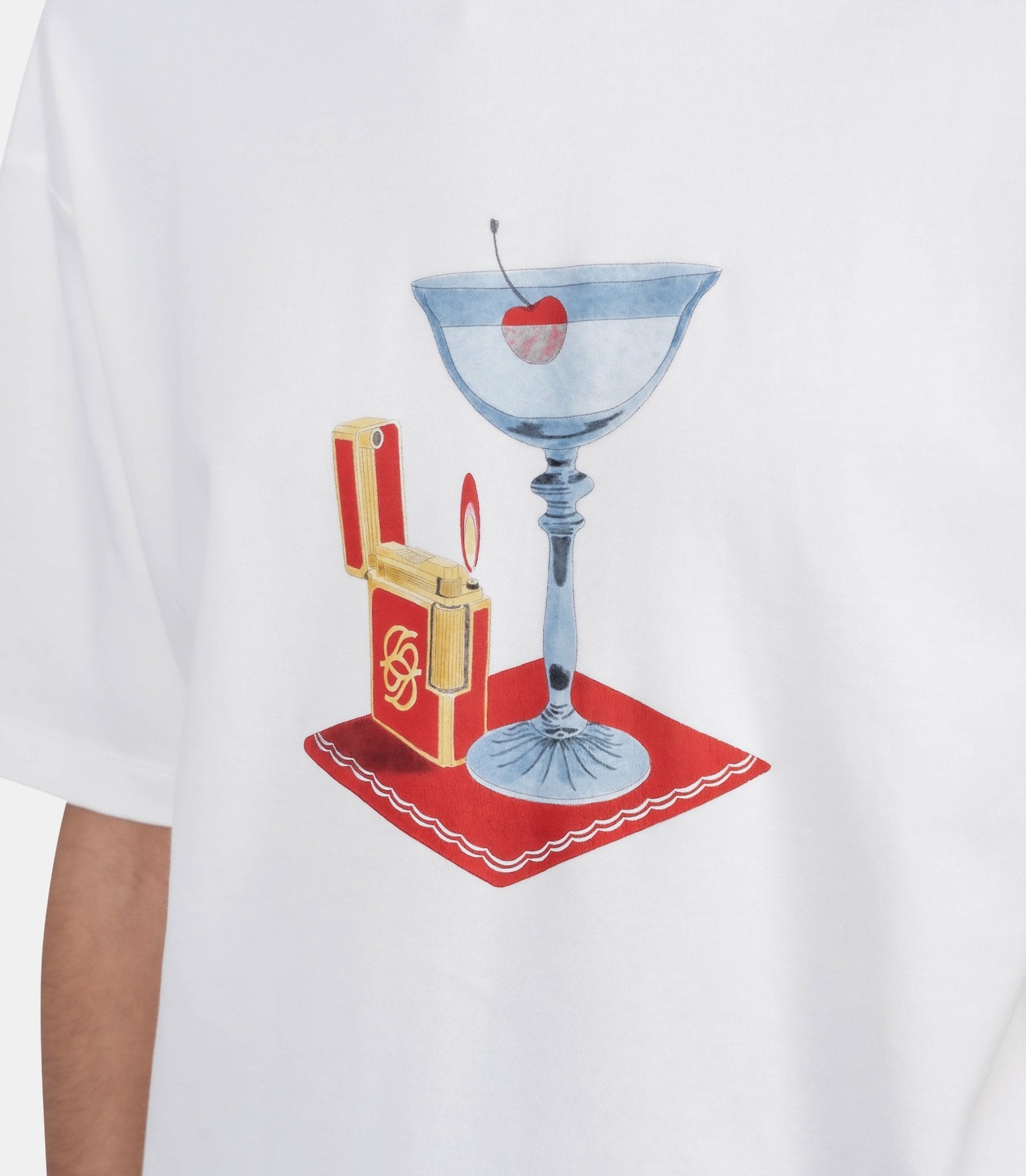 T-shirt cocktail - J-TS291-CO002-OW-XS - Drôle de monsieur
