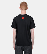T-shirt coeur rouge retournée - AX-T340-051-1-S - Comme des garçons play