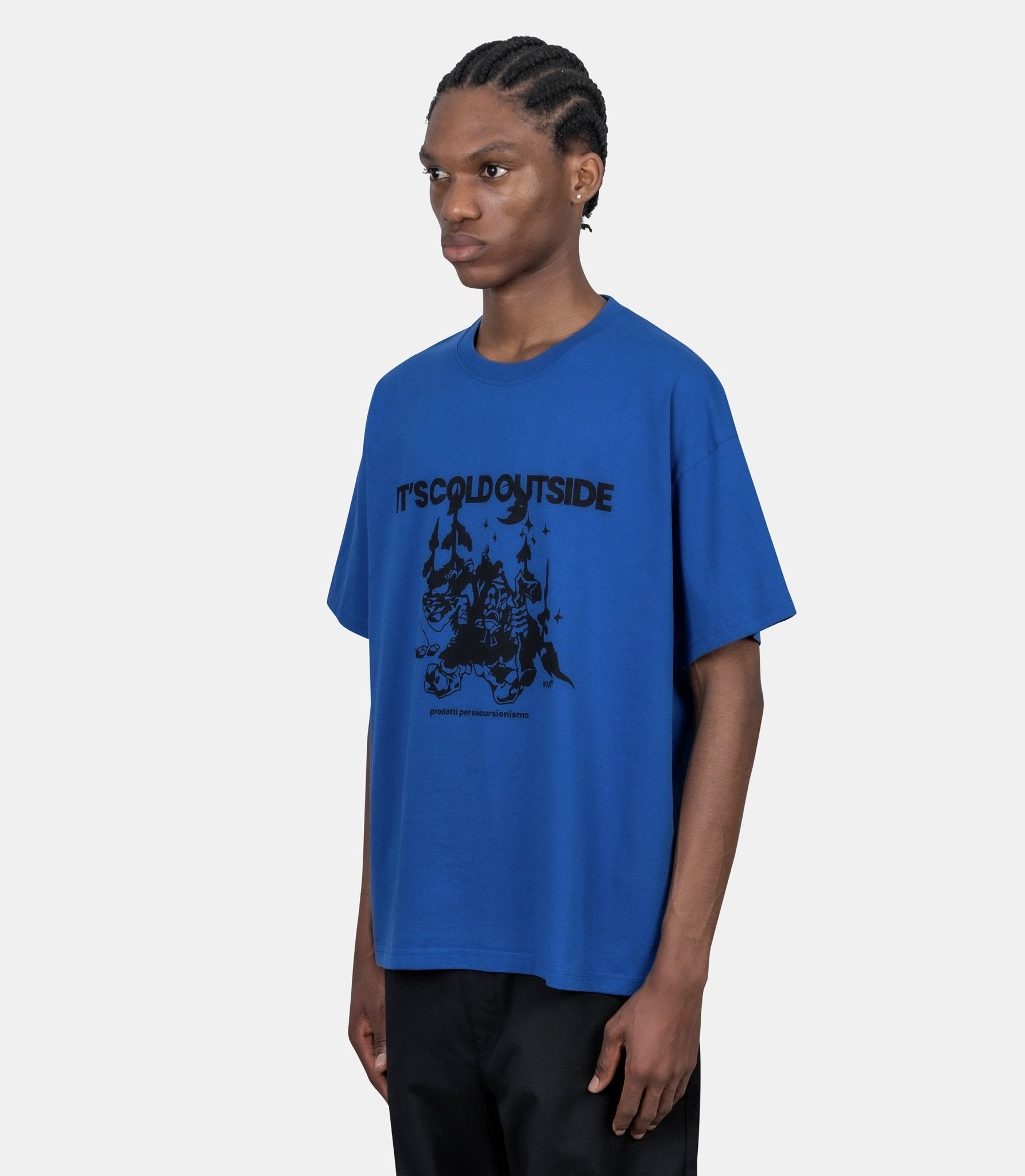 T-shirt cold - YBMW079JY09-BLU0001-S - Roa