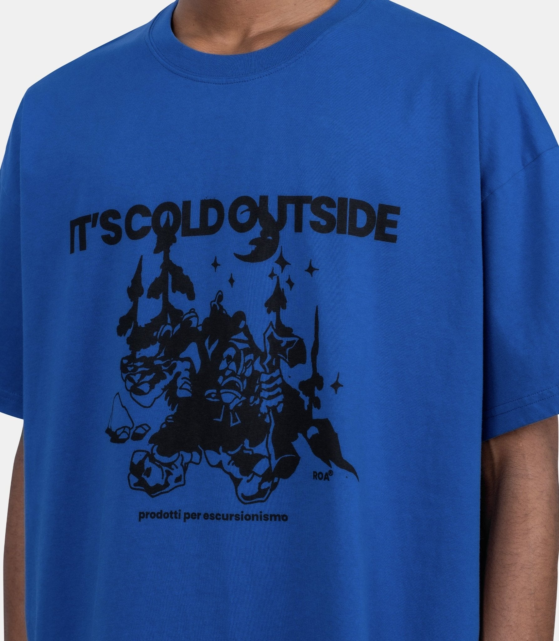 T-shirt cold - YBMW079JY09-BLU0001-S - Roa