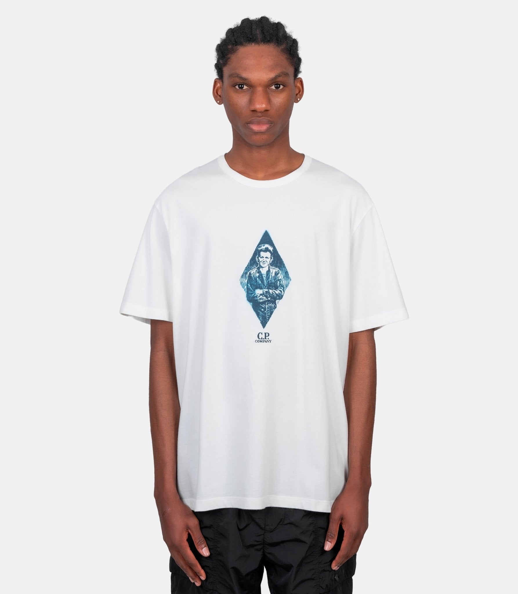 T-shirt compact 20/1 british sailor - 20CMTS266A-110656W-103-S - C.p. company