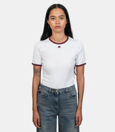 T-shirt contraste signature - 125JTS017JS0203 - B211 - S - Courrèges