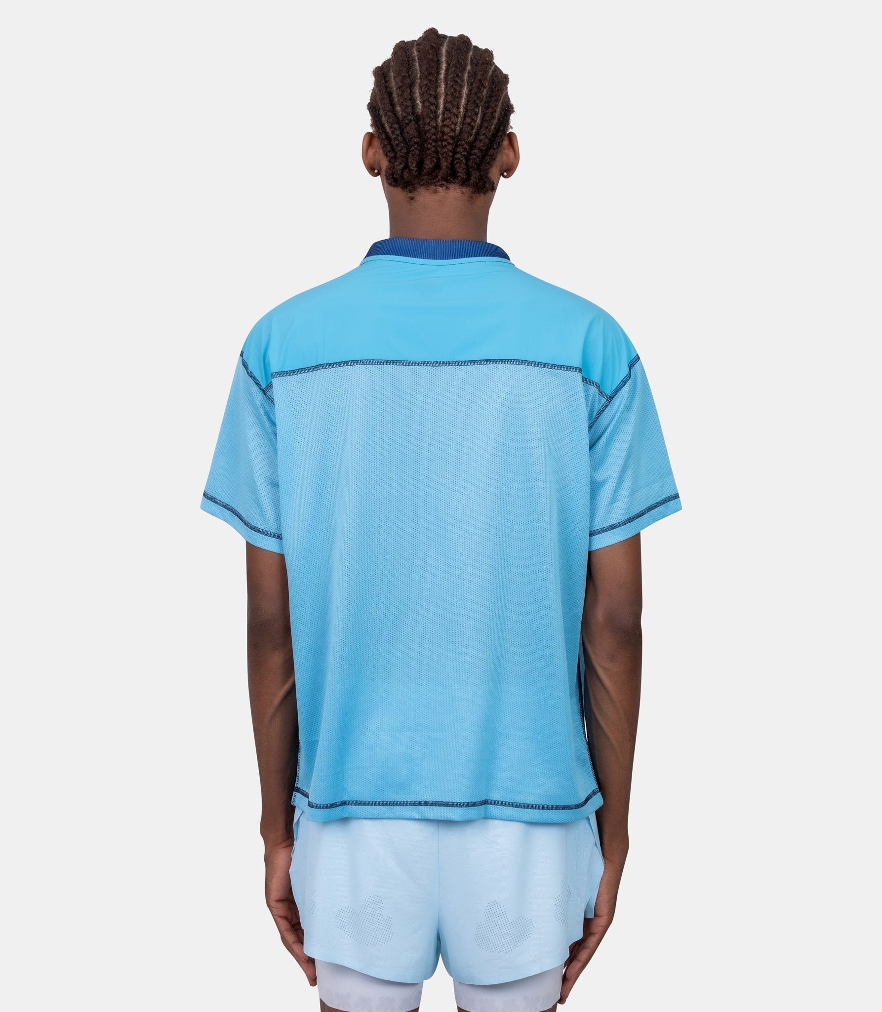 T-shirt cow dancer mesh-AZ-DLAR-MESH-BLUE-S-Alex zono