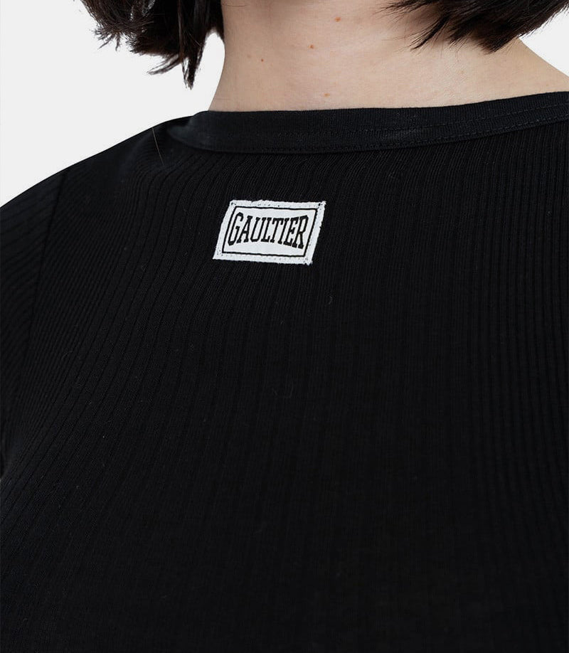 T-shirt crop baby patch "gaultier"25/33 - F - TS105P - J054 - 00 - XSJean paul gaultier