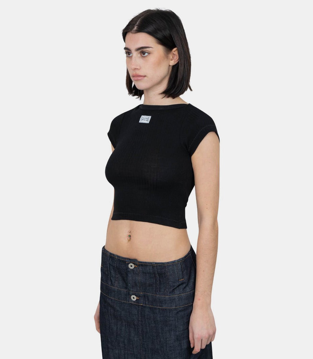 T-shirt crop baby patch "gaultier"25/33 - F - TS105P - J054 - 00 - XSJean paul gaultier