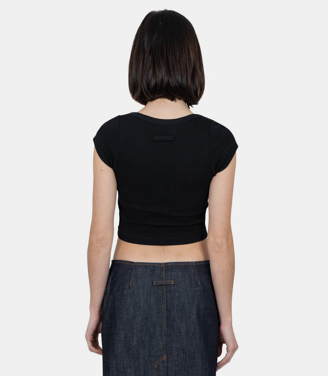 T-shirt crop baby patch "gaultier"25/33 - F - TS105P - J054 - 00 - XSJean paul gaultier