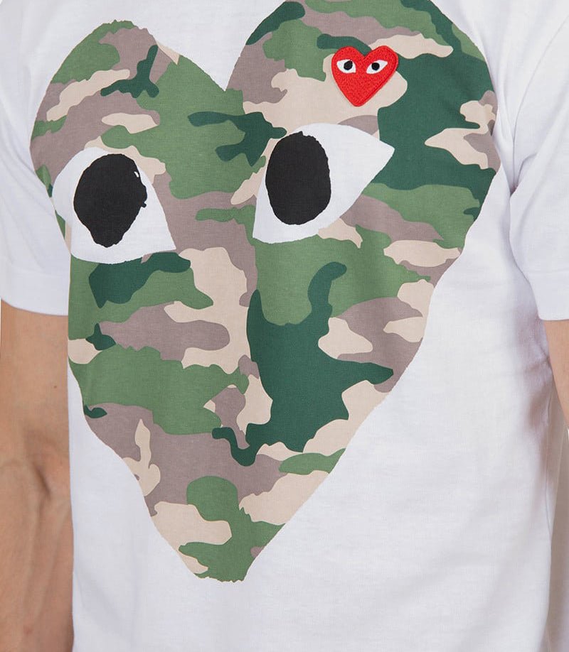 T-shirt double logo camouflageAX - T242 - 051 - 1 - SComme des garçons play