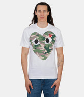 T-shirt double logo camouflageAX - T242 - 051 - 1 - SComme des garçons play