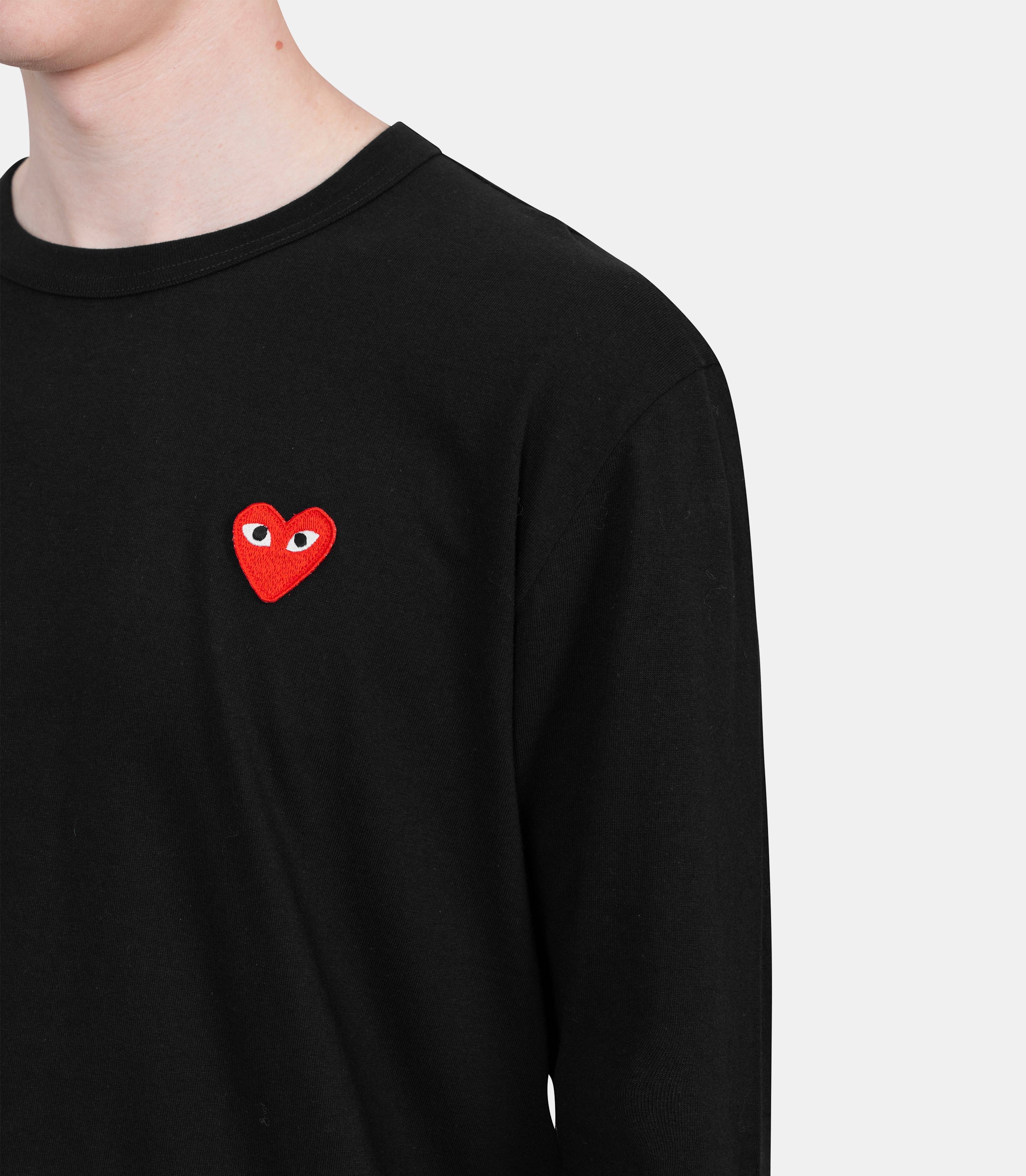 T-shirt emblème manches longuesAX - T118 - 051 - 1 - SComme des garçons play