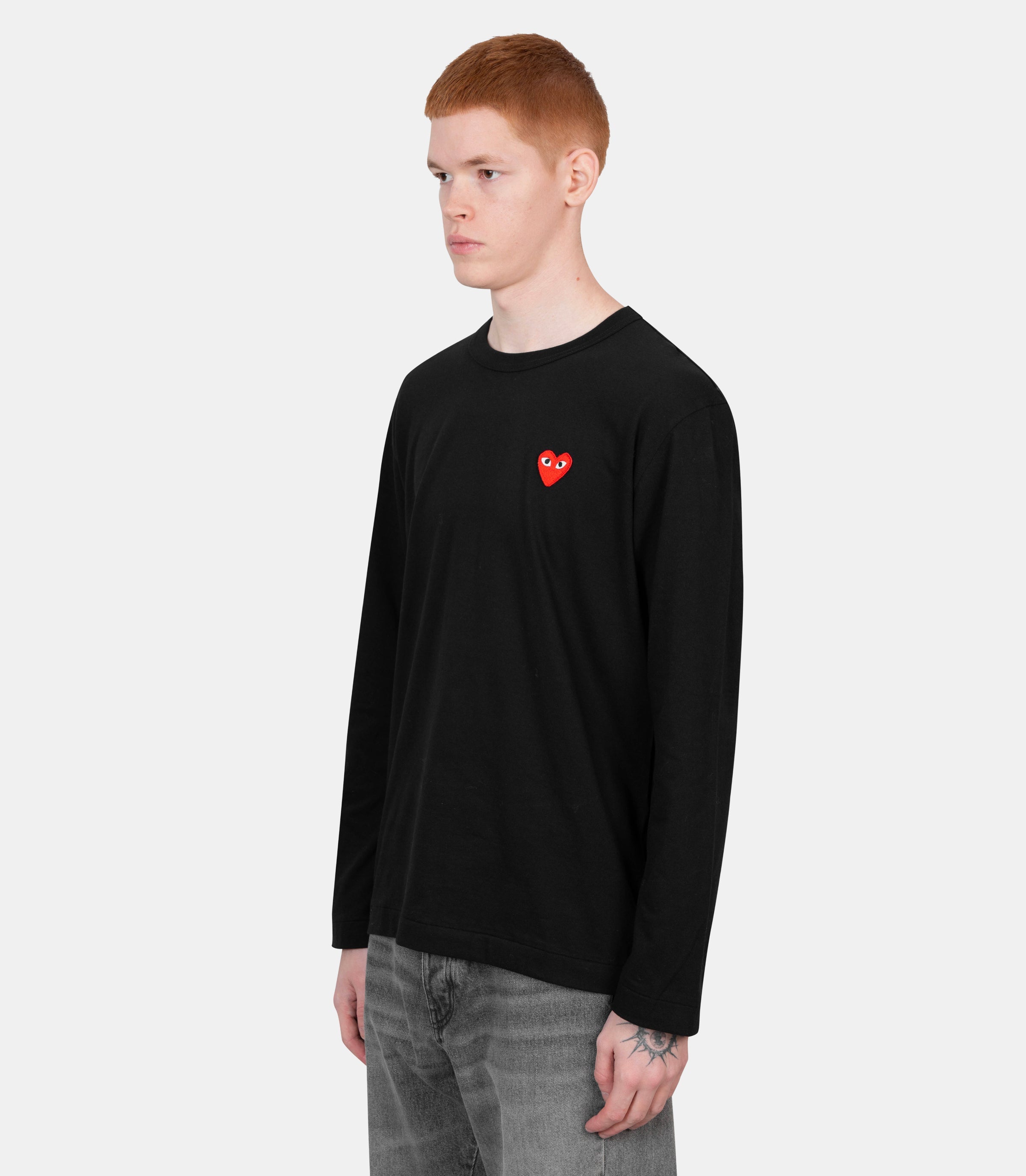 T-shirt emblème manches longuesAX - T118 - 051 - 1 - SComme des garçons play
