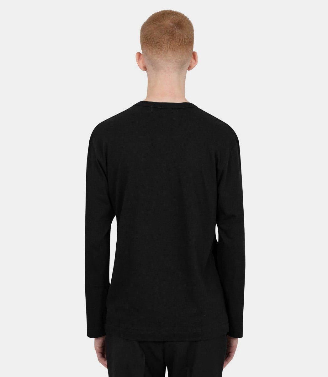 T-shirt emblème noir tricotéAZ - T120 - 051 - 1 - SComme des garçons play