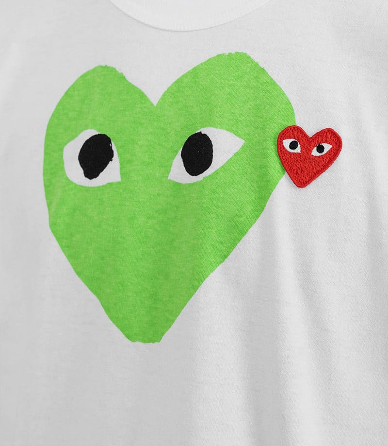 T-shirt emblème rouge tricotéAX - T106 - 051 - 3 - SComme des garçons play