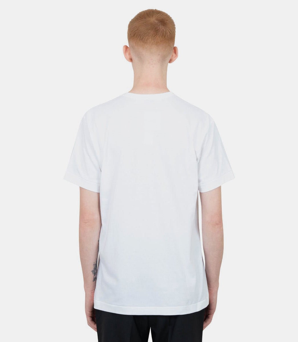 T-shirt emblème rouge tricotéAX - T106 - 051 - 4 - SComme des garçons play