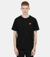 T-shirt emblème rouge tricotéAX - T108 - 051 - 1 - SComme des garçons play