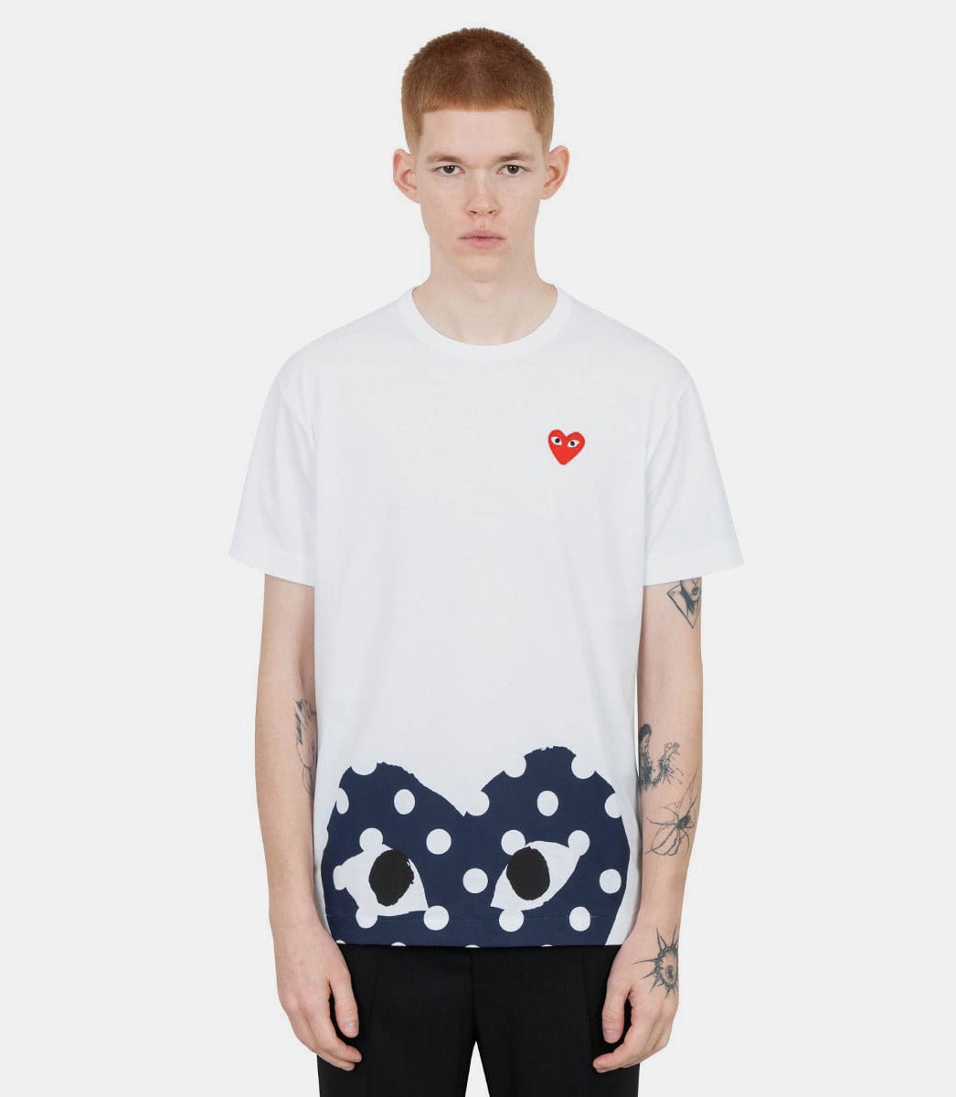 T-shirt emblème rouge tricoté - AX - T236 - 051 - 1 - S - Comme des garçons play