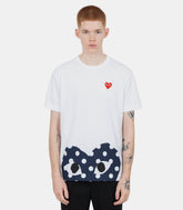 T-shirt emblème rouge tricotéAX - T236 - 051 - 1 - SComme des garçons play