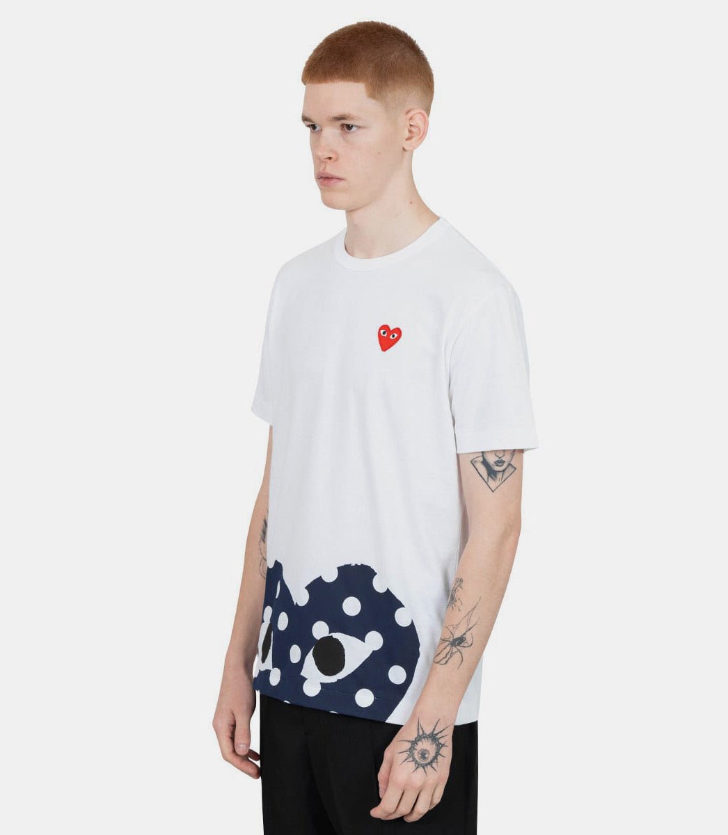 T-shirt emblème rouge tricoté - AX - T236 - 051 - 1 - S - Comme des garçons play