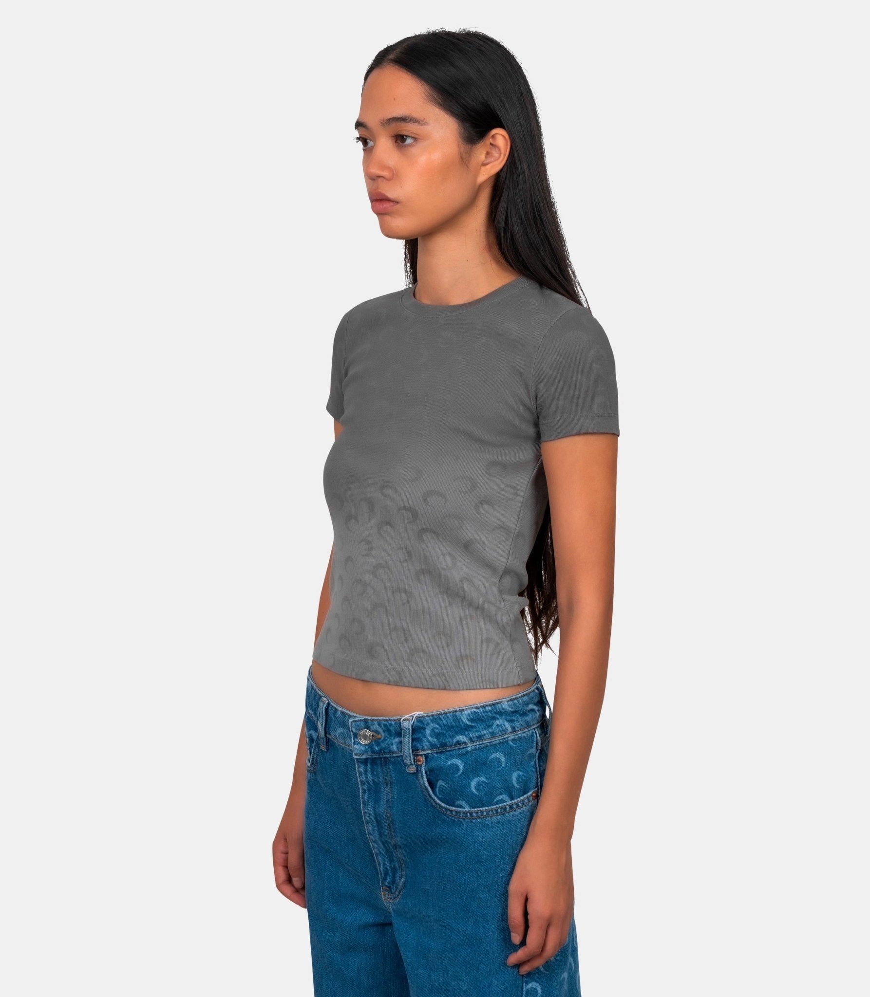 T-shirt faded moon - WTT012ACJER0070 - CJER0070 - XS - Marine serre