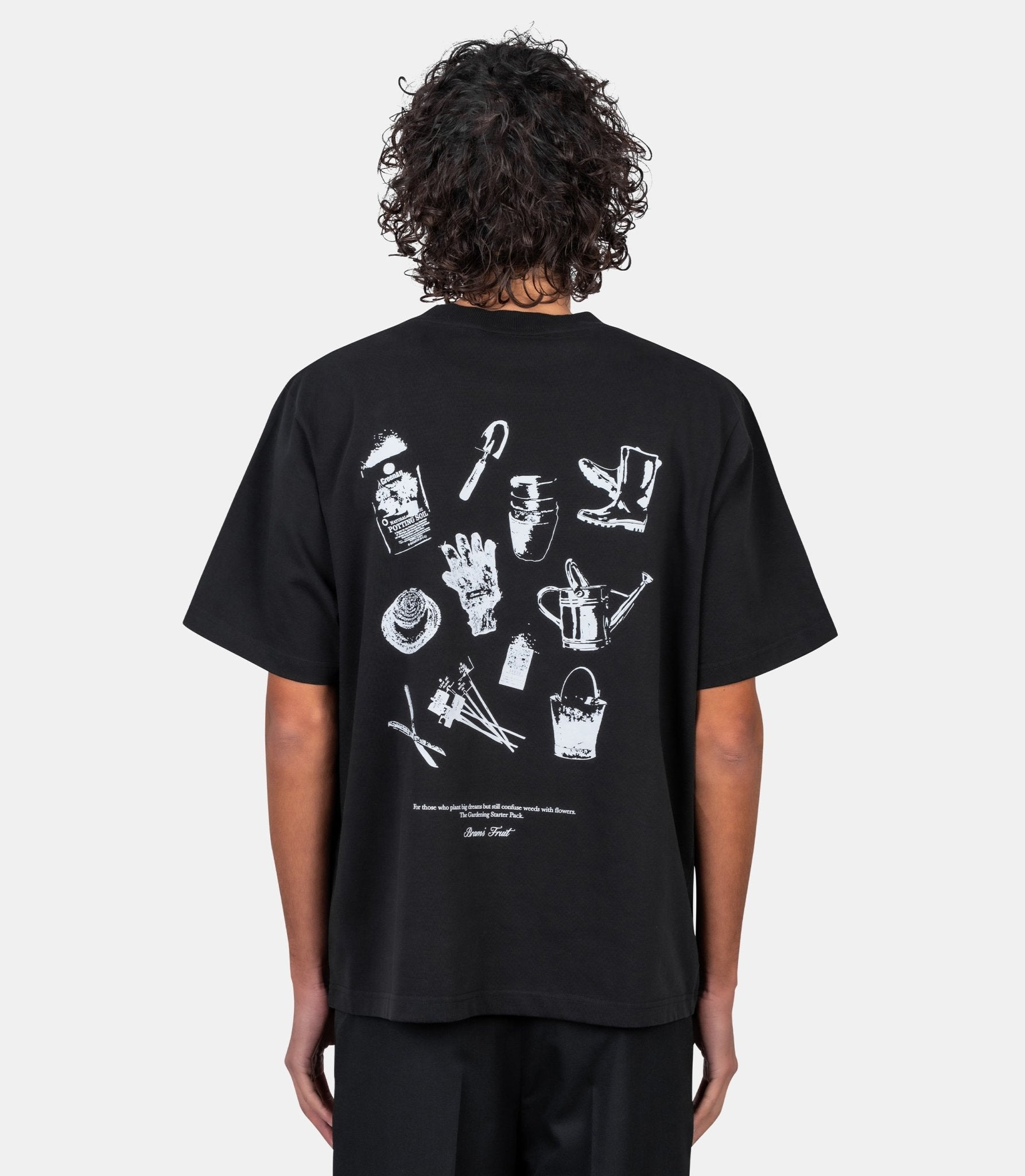 T-shirt gardening kit - 1211-black-S - Bram’s fruit