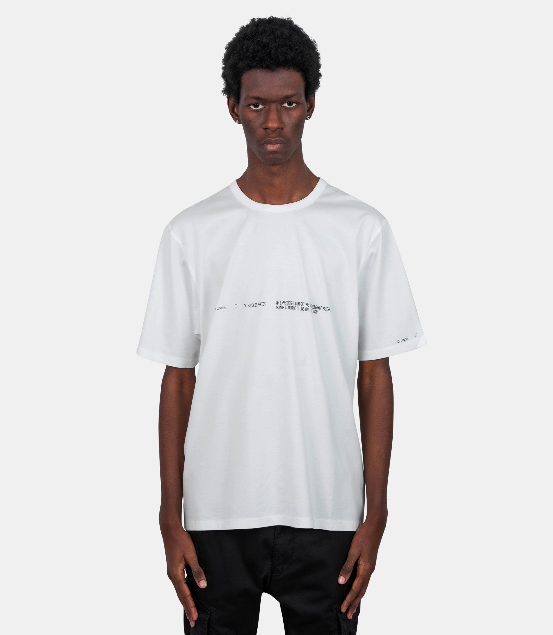 T-shirt grand logo - 20CLTS058A-006370W-103-XS - C.p. company metropolis series