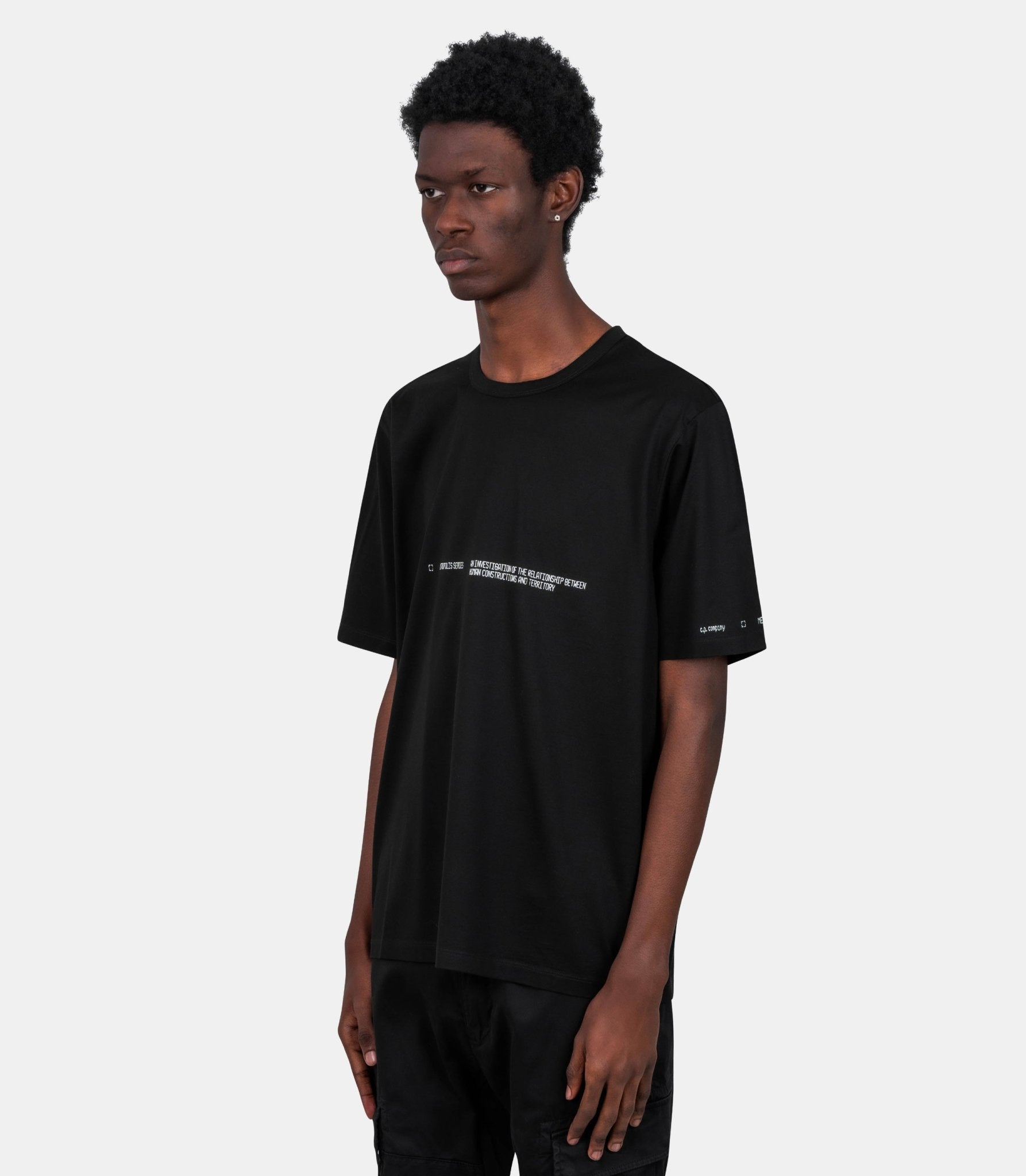 T-shirt grand logo - 20CLTS058A-006370W-999-XS - C.p. company metropolis series