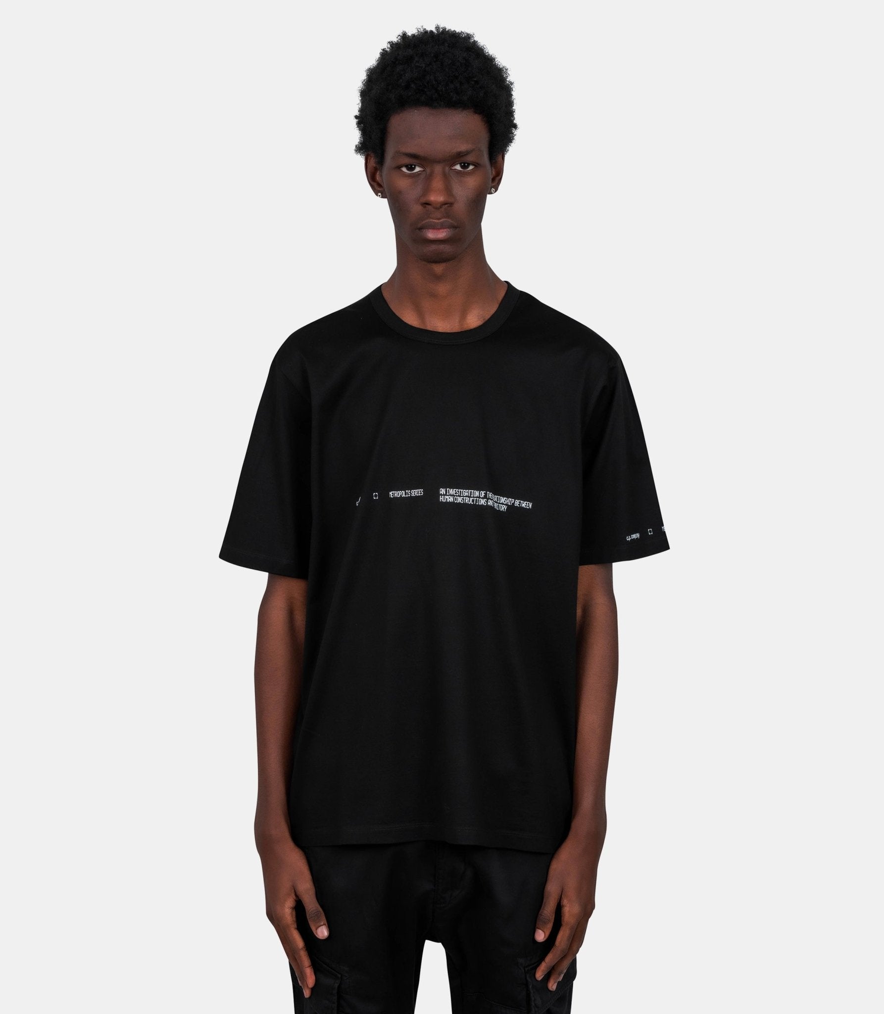 T-shirt grand logo - 20CLTS058A-006370W-999-XS - C.p. company metropolis series