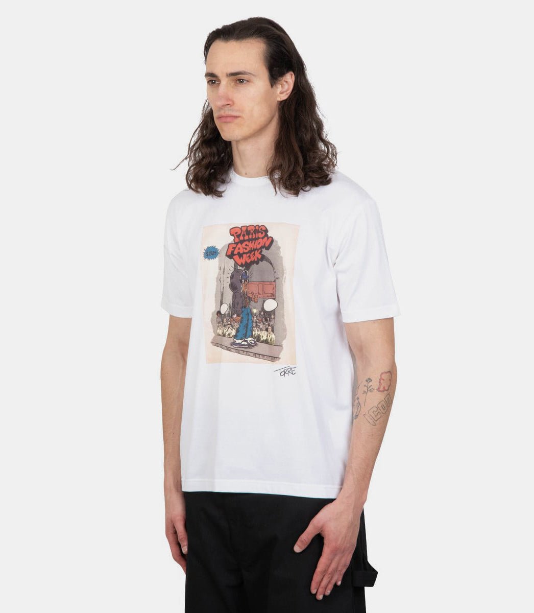 T-shirt graphique avantWM - T016 - 051 - SS24 - MJunya watanabe