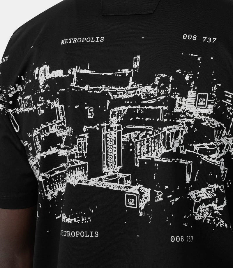 T-shirt graphiques urbains - 18CLTS045A - 006370W - 999 - XS - C.p. company metropolis series