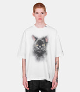 T-shirt imprimé chat - J15TS762-WHITE-44 - Mihara yasuhiro