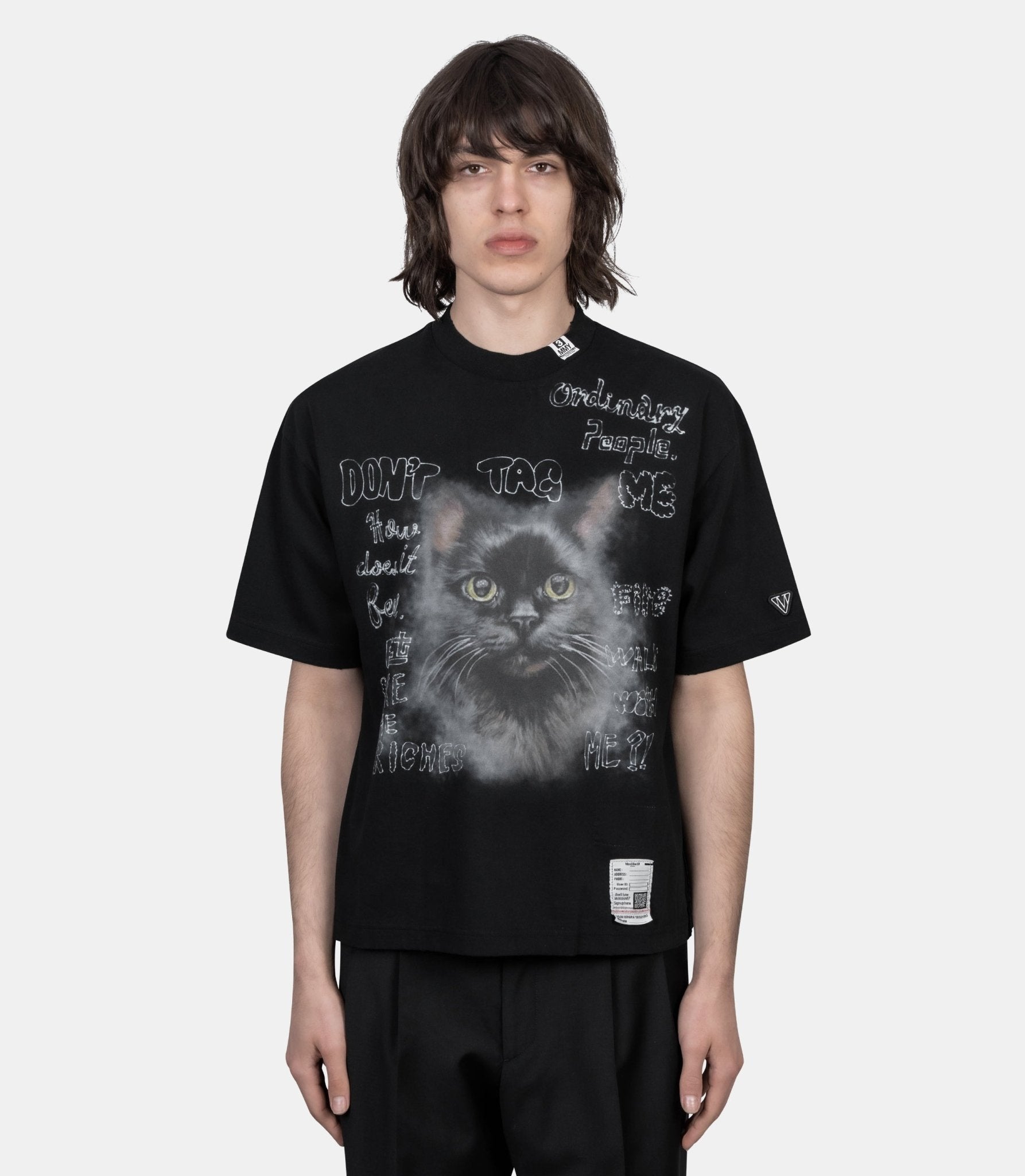 T-shirt imprimé chat - K16TS772-B-38 - Mihara yasuhiro