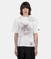 T-shirt imprimé chat - K16TS772-W-38 - Mihara yasuhiro