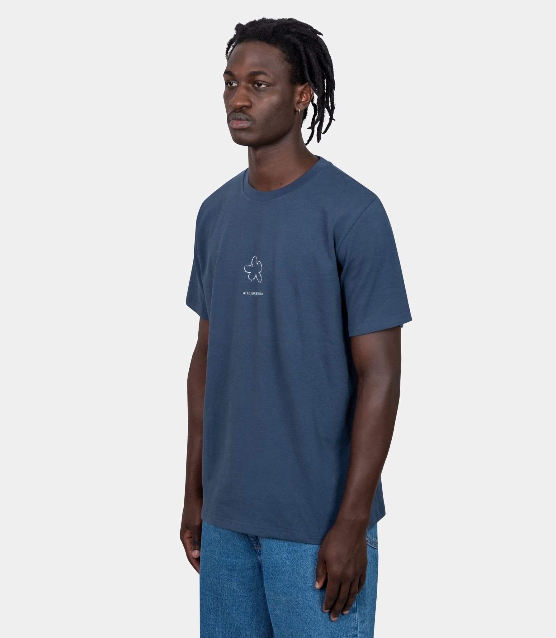 T-shirt iris x ateliers de nîmes - LTS - BLEU - ATLFML - S - Family 3.0