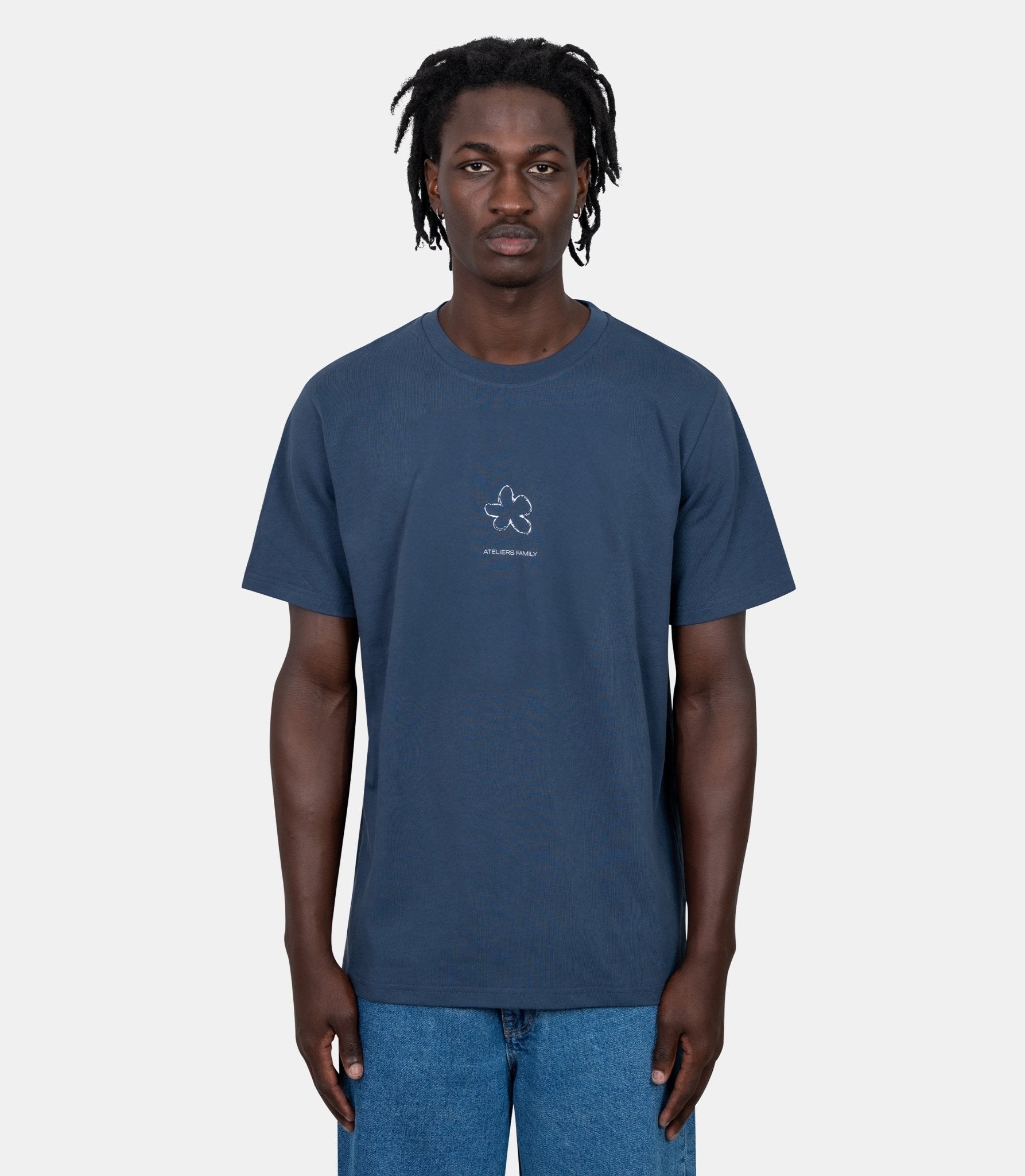 T-shirt iris x ateliers de nîmes - LTS - BLEU - ATLFML - S - Family 3.0
