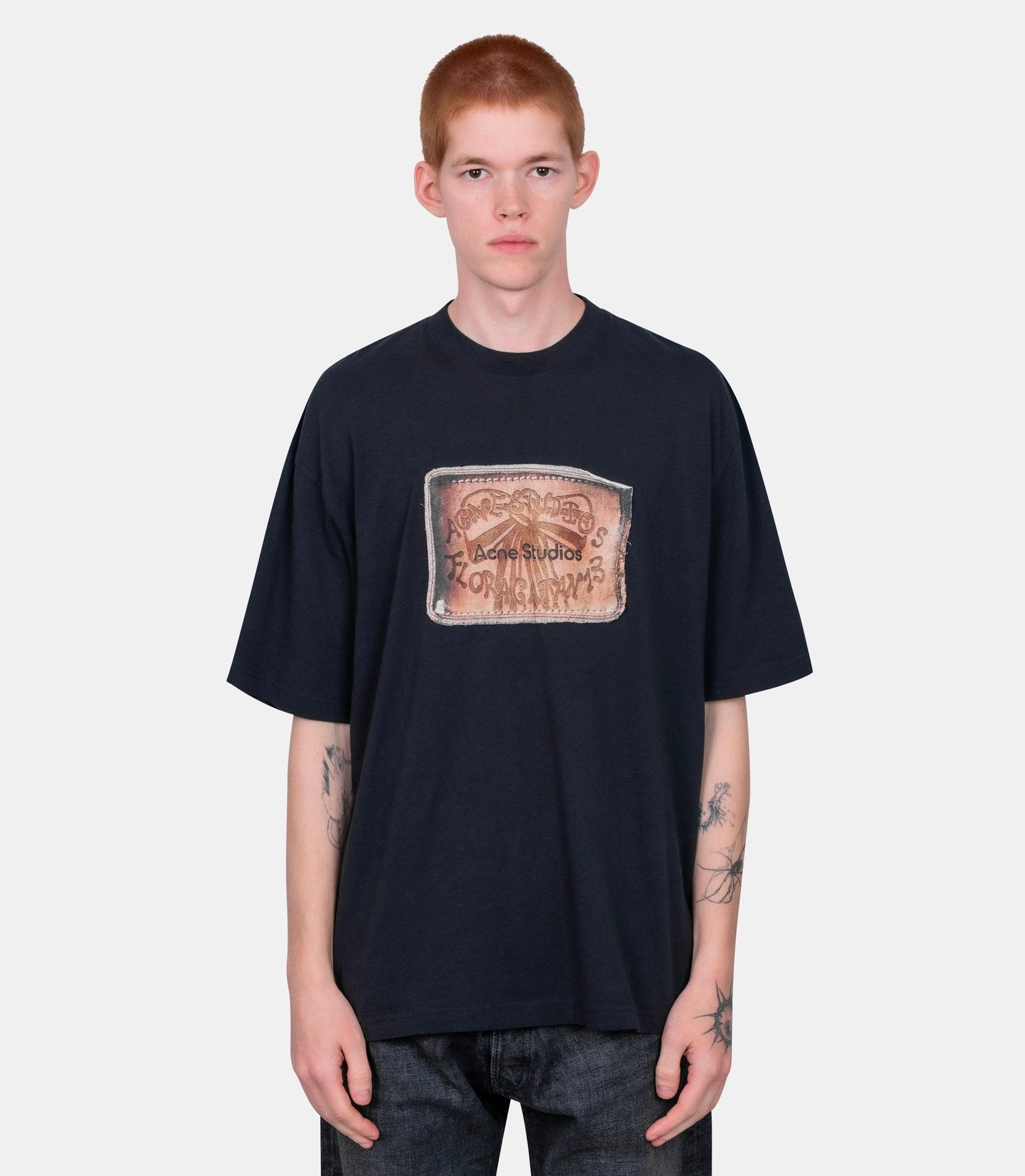 T-shirt logo - CL0391-BM0-S - Acne studios