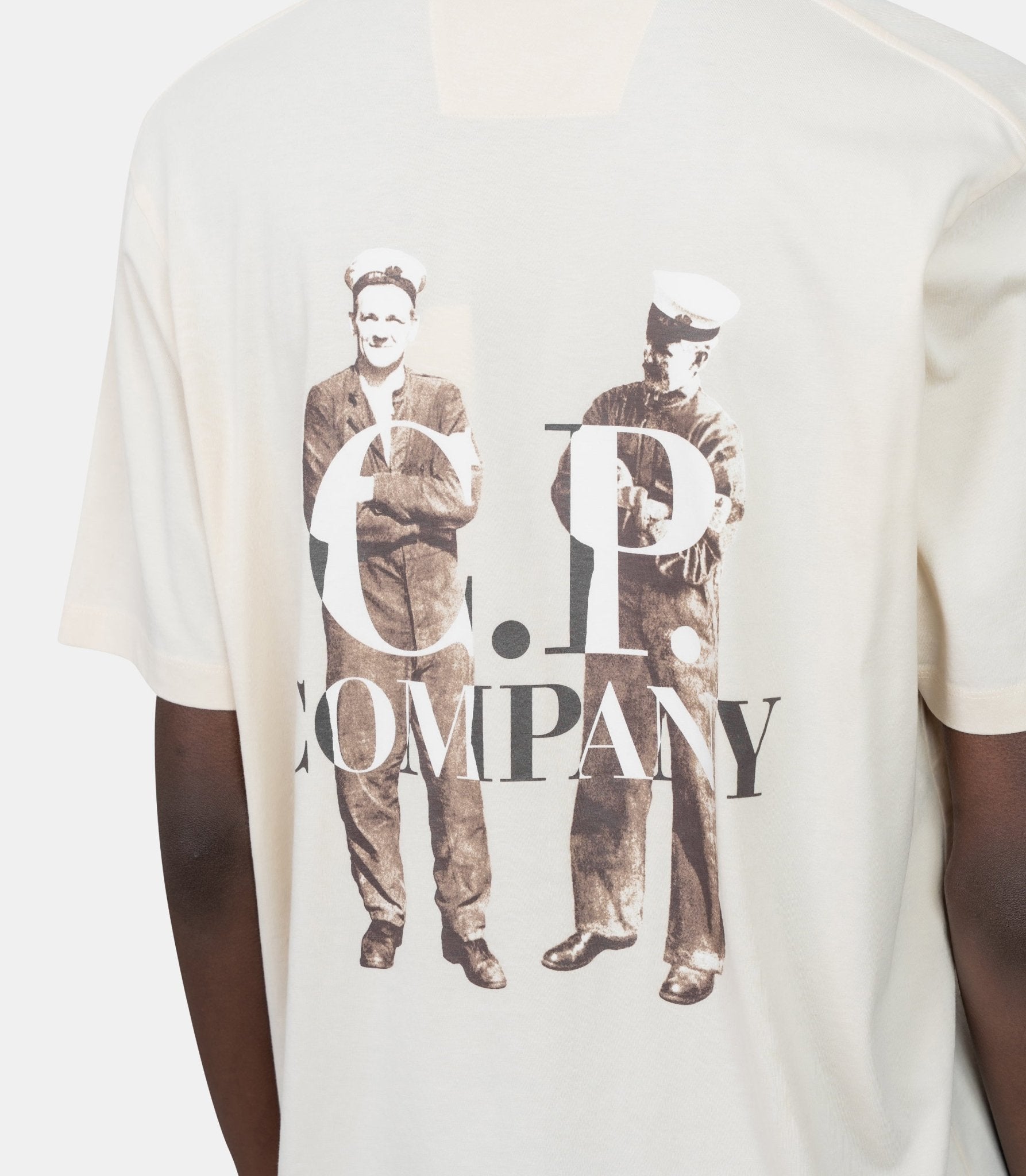 T-shirt logo central 30/1 - 19CMTS106A - 006586W - 402 - S - C.p. company
