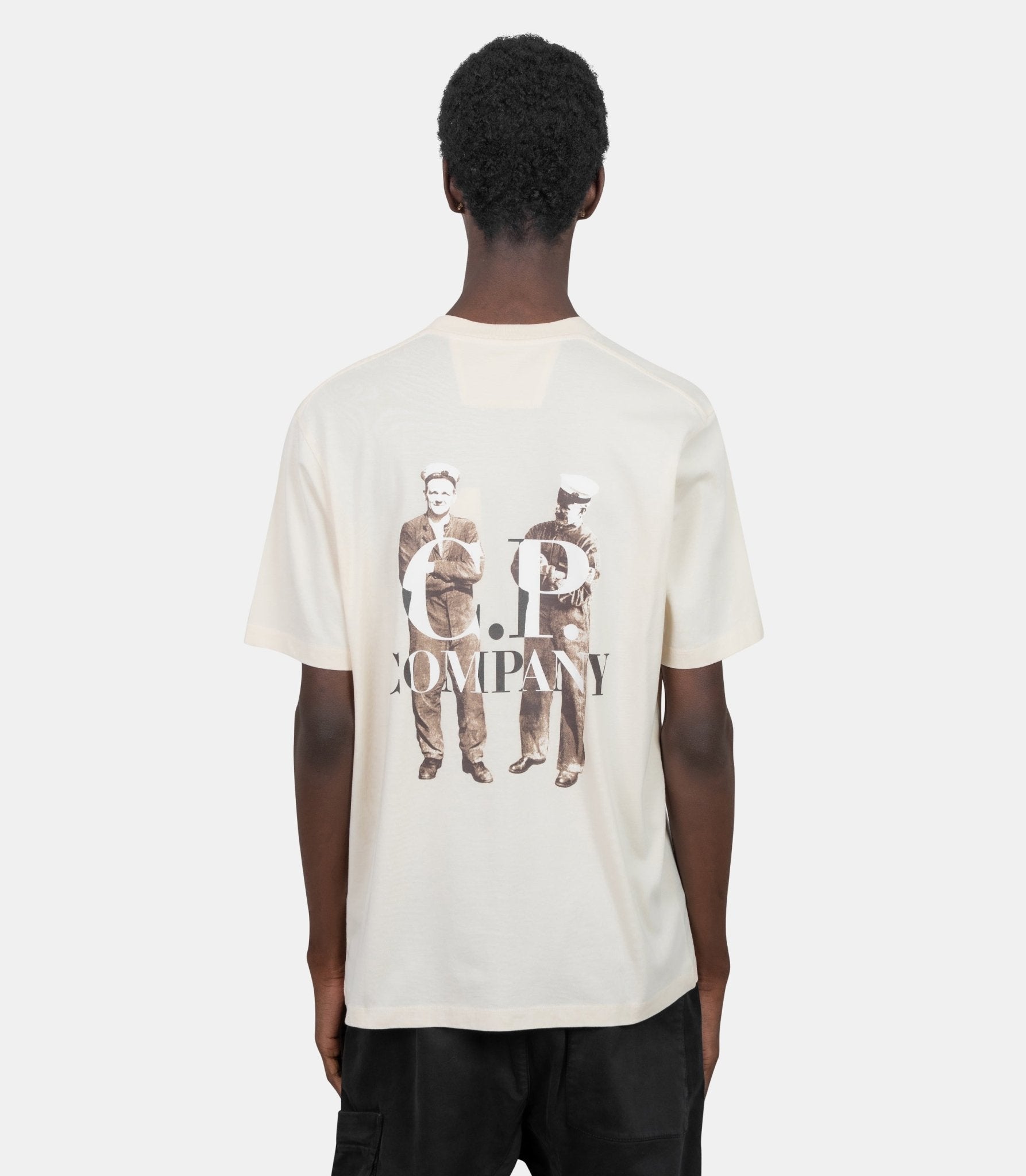 T-shirt logo central 30/1 - 19CMTS106A - 006586W - 402 - S - C.p. company