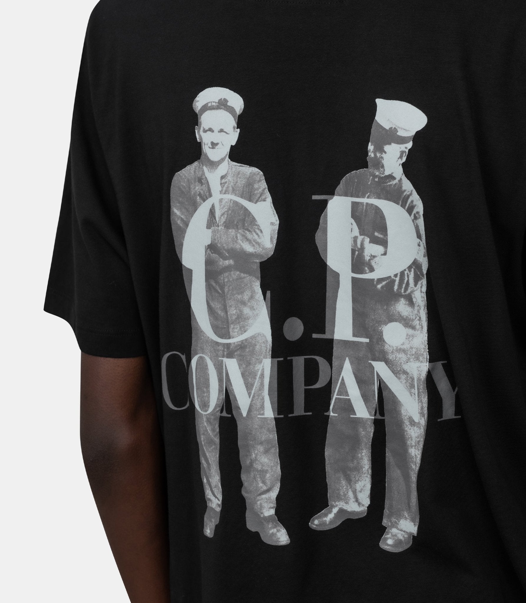 T-shirt logo central 30/1 - 19CMTS106A - 006586W - 999 - S - C.p. company